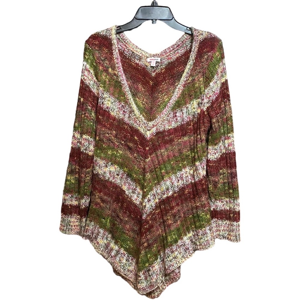 BongoPlus Women’s V Neck Sweater 2X